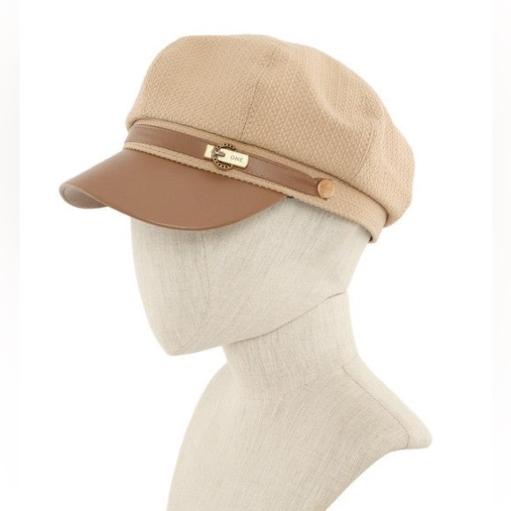 #67 Dashing Beige Beret Cap - Picture 3 of 4